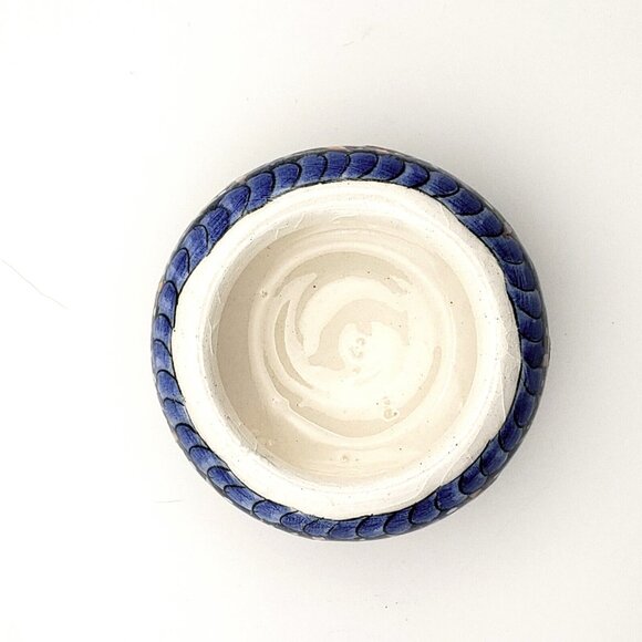 Vtg Sirga Avanos Ceramic Lidded Mini Trinket Box Hand Painted Signed Turkish EUC - Picture 5 of 9